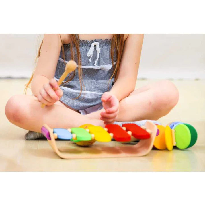Plan Toys Oval Xylophone Wooden Musical Toy Fiyyah